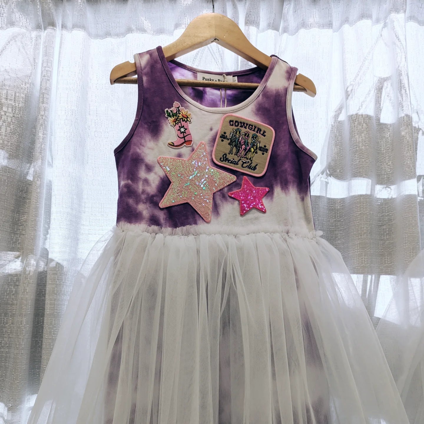 Tie Dye Tutu Tank Dress - Purple Rodeo