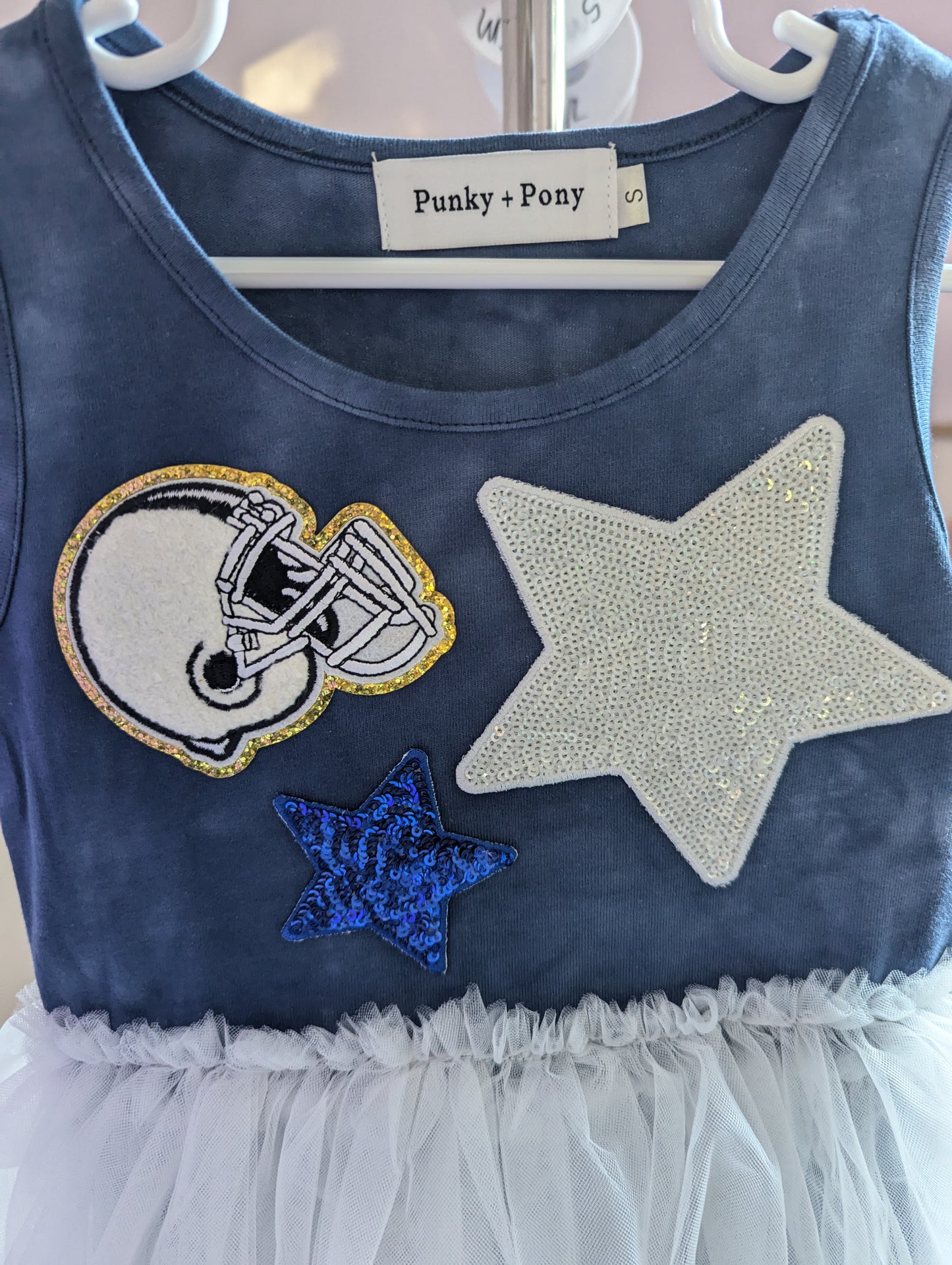 Tie Dye Tutu Tank Dress - Navy Game Day