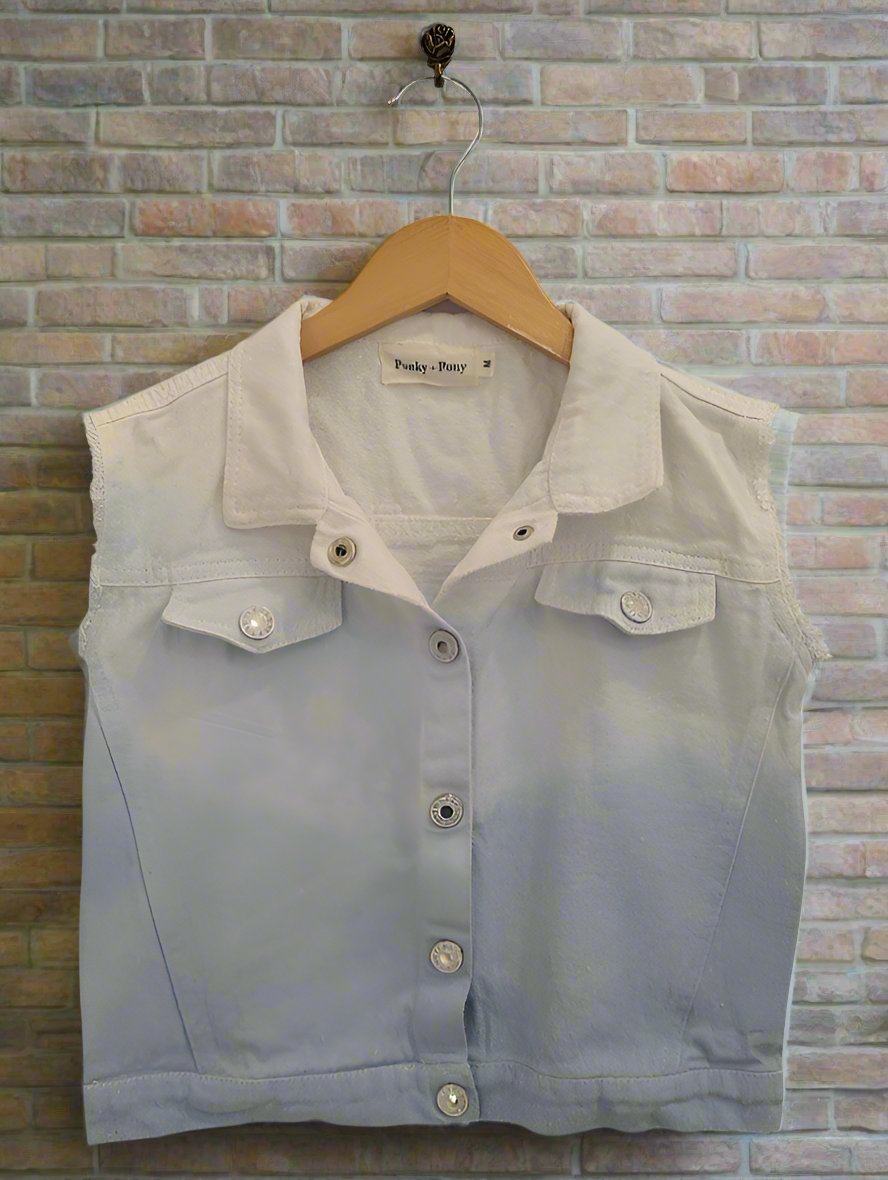 Dip Dye Cut-off Vest
